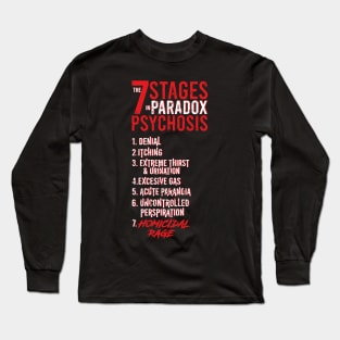 UMBRELLA ACADEMY 2: THE 7 STAGES IN PARADOX PSYCHOSIS (BLACK/GRUNGE) Long Sleeve T-Shirt